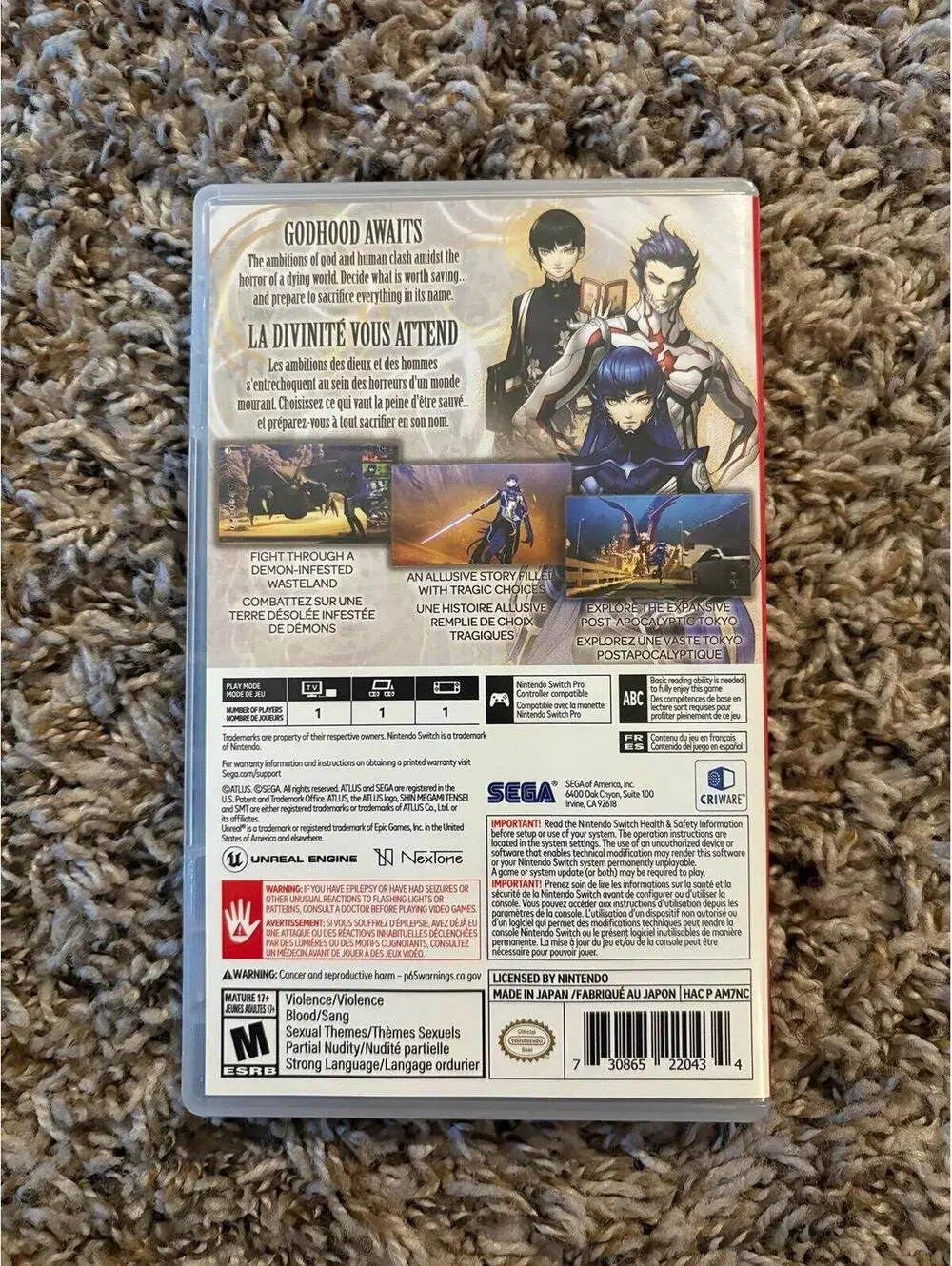 Shin Megami Tensei V for Nintendo switch
